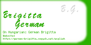 brigitta german business card